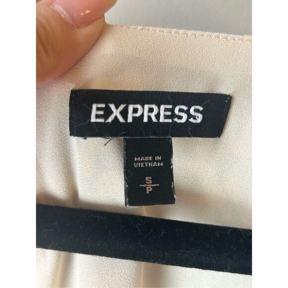 Express chiffon balloon sleeve romantic blouse S - Picture 5 of 10